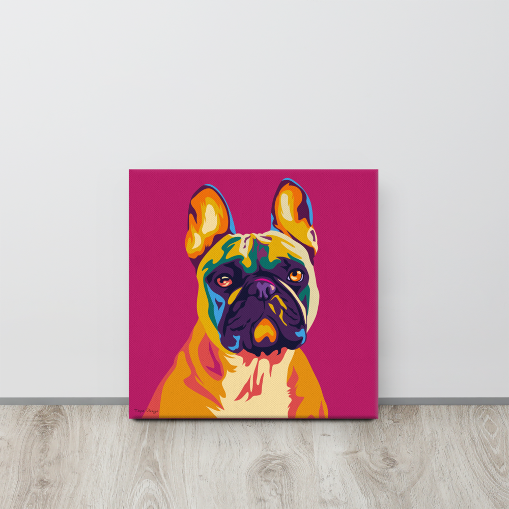 Ranskanbulldoggi Canvas-taulu, Pop Art