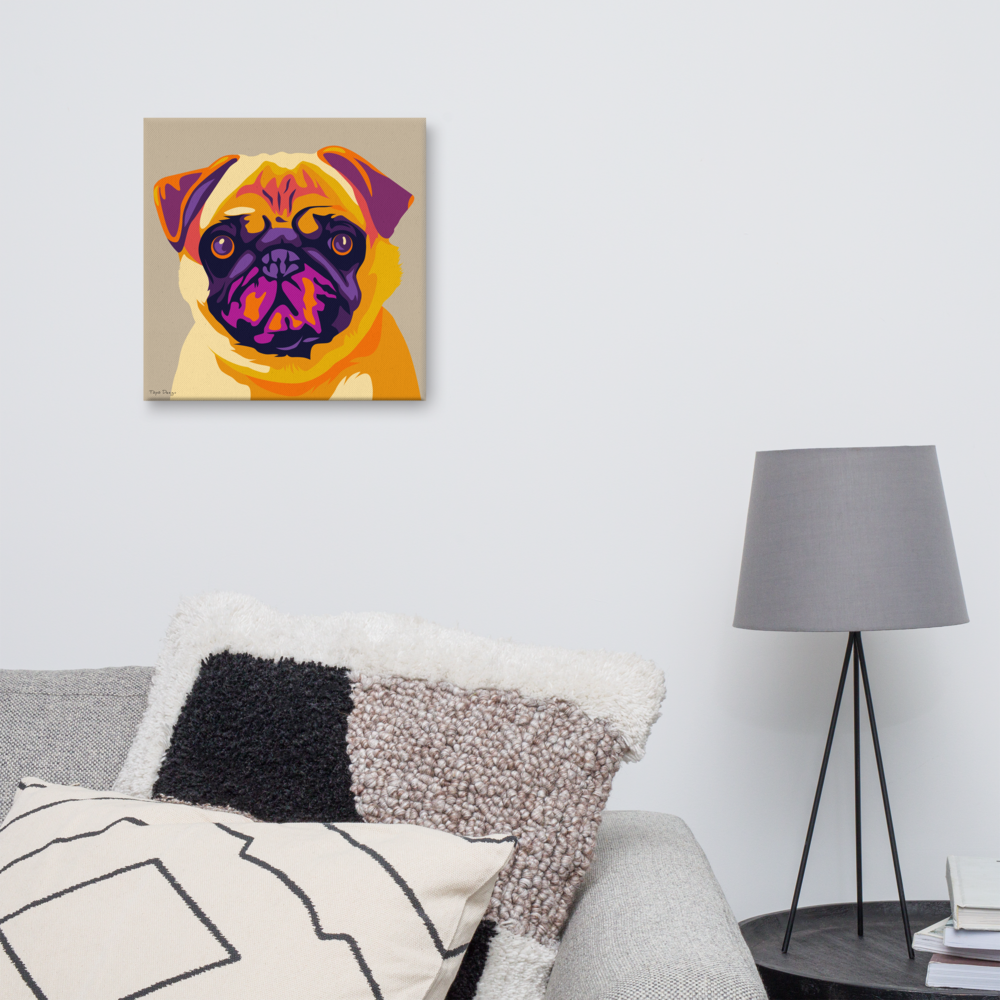 Mopsi Canvas-taulu, Pop Art