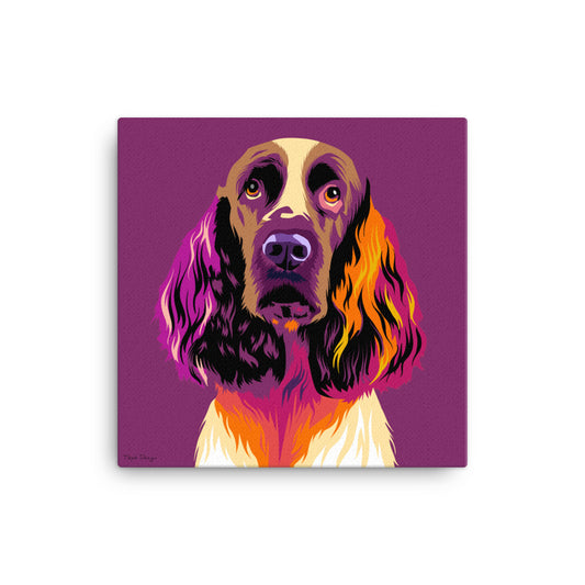 Englanninspringerspanieli Canvas-taulu, Pop Art