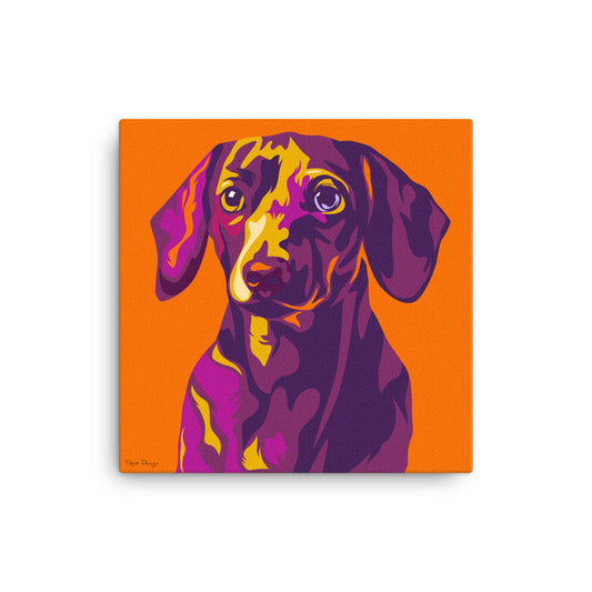 Mäyräkoira Canvas-taulu, Pop Art