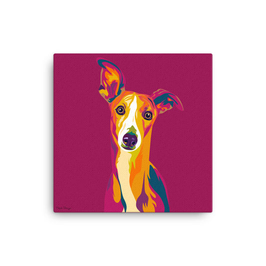 Whippet Canvas-juliste, Pop Art