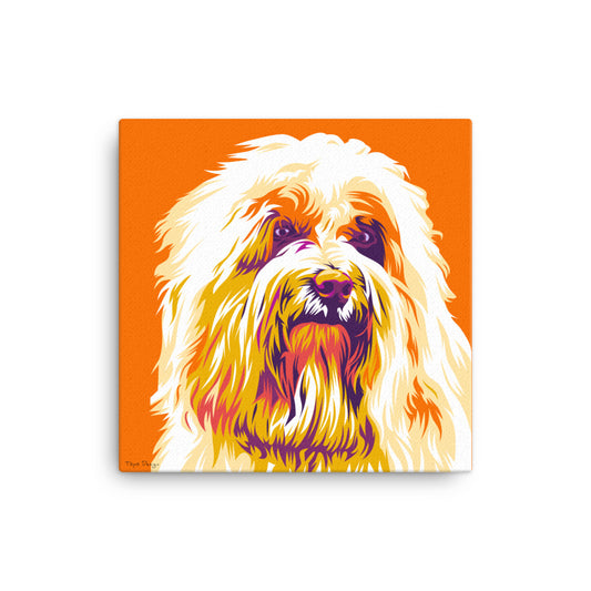 Coton de tuléar Canvas-taulu, Pop Art