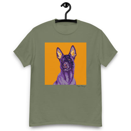 Belgianpaimenkoira malinois T-paita, Pop Art