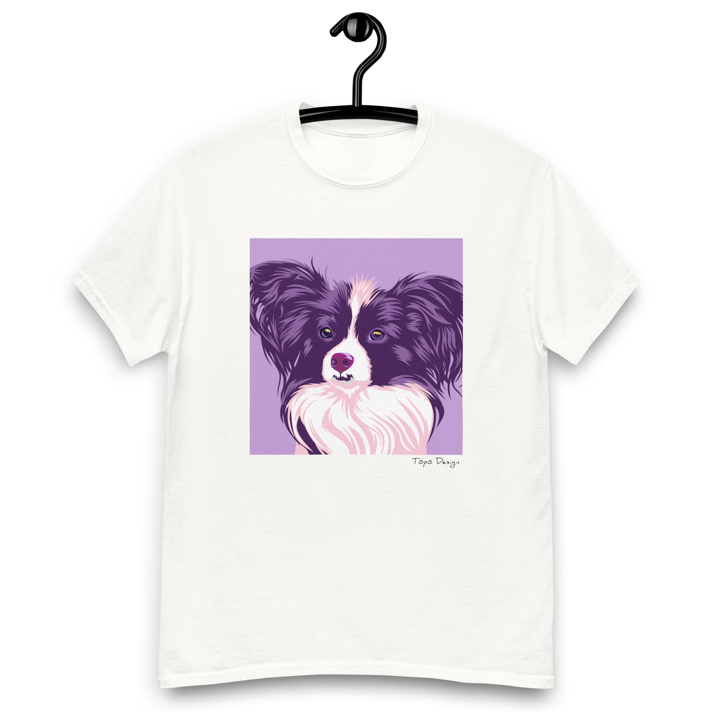 Papillon, Perhoskoira T-paita, Pop Art
